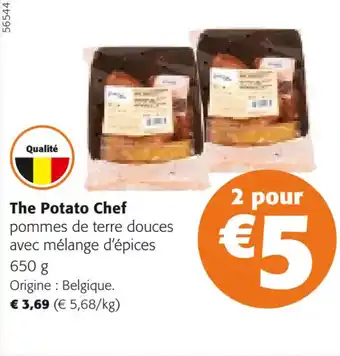 Colruyt The Potato Chef pommes de terre douces avec mélange d'épices 650 g offre