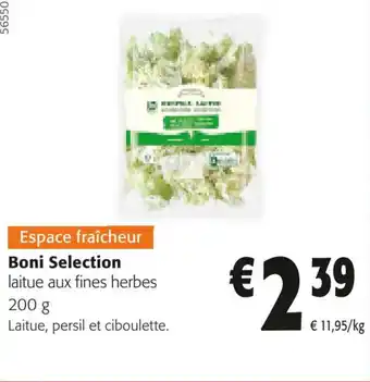 Colruyt Boni Selection laitue aux fines herbes 200 g offre