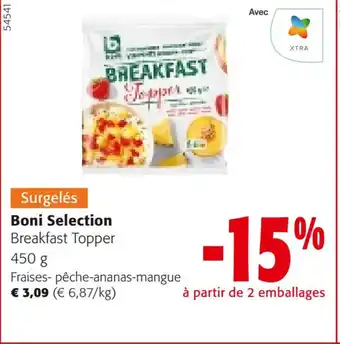 Colruyt Boni Selection Breakfast Topper offre