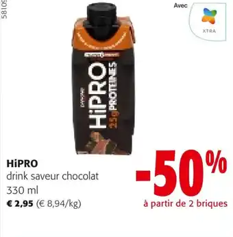 Colruyt HiPRO drink saveur chocolat 330 ml offre