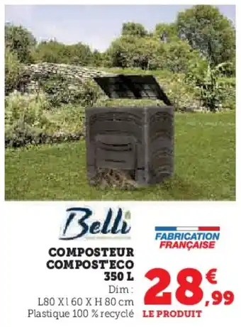 Super U COMPOSTEUR COMPOST'ECO 350 L offre