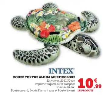 Super U BOUEE TORTUE ALOHA MULTICOLORE offre