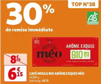 Auchan CAFÉ MOULU RICHE & CORSE offre