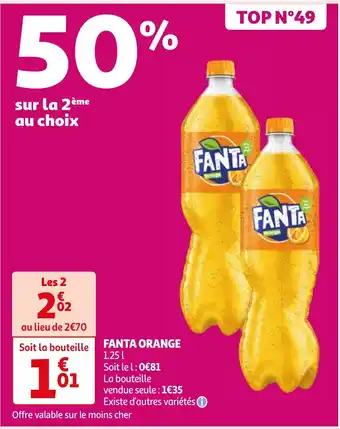 Auchan FANTA ORANGE 1.25 offre