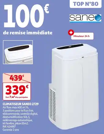 Auchan CLIMATISEUR SANEO 2729 offre