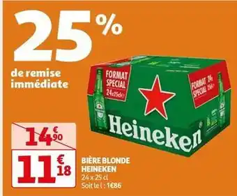 Auchan Supermarché Heineken - bière blonde offre