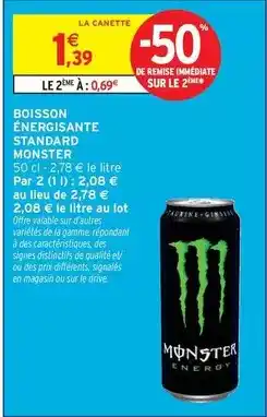 Auchan Supermarché Candia - lait frais de montagne grandlait offre
