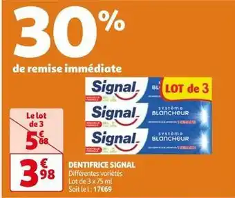 Auchan Supermarché Signal - dentifrice offre