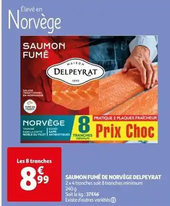 Auchan Supermarché Delpeyrat - saumon fumé de norvège offre