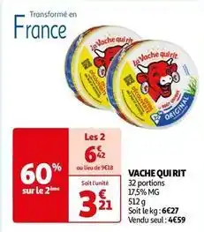 Auchan Supermarché Vache qui rit - 32 portions offre