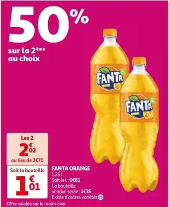 Auchan Supermarché Fanta - orange offre