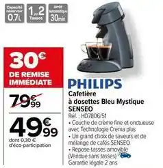 Carrefour Cafetière offre