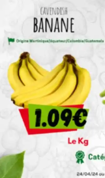 marché frais Géant Bananes offre