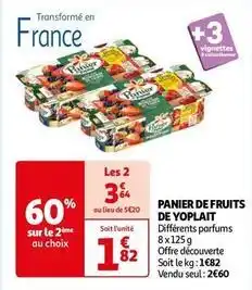 Auchan Yoplait - panier de fruits offre