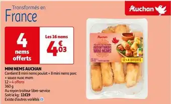 Auchan Auchan - mini nems offre