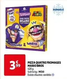 Auchan Pizza quatre fromages mario bros offre