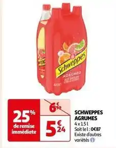 Auchan Schweppes - agrumes offre