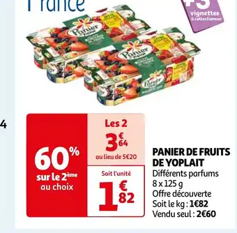 Auchan PANIER DE FRUITS DE YOPLAIT offre