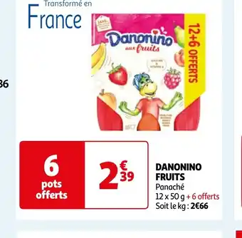 Auchan DANONINO FRUITS offre