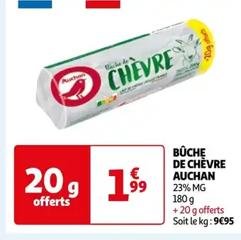 Auchan BÛCHĘ DE CHÈVRE AUCHAN offre