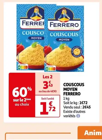 Auchan COUSCOUS MOYEN FERRERO offre