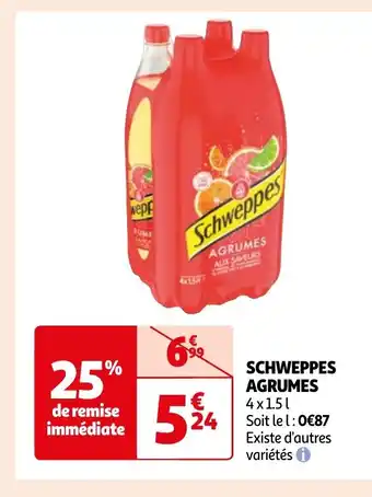Auchan SCHWEPPES AGRUMES offre