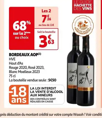 Auchan BORDEAUX AOP(¹) offre