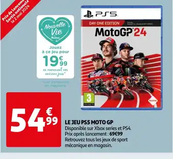 Auchan LE JEU PS5 MOTO GP offre