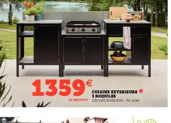 Hyper U CUISINE EXTERIEURE 3 MODULES offre