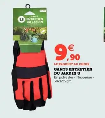 Hyper U GANTS ENTRETIEN DU JARDIN U offre