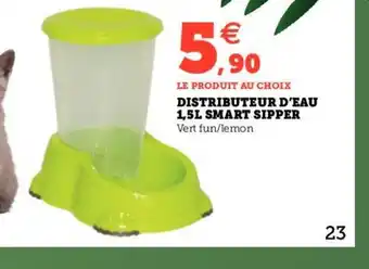 Hyper U DISTRIBUTEUR D'EAU 1,5L SMART SIPPER offre