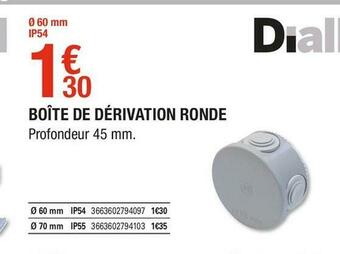Brico Dépôt Boîte de dérivation ronde offre