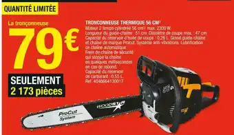 Woodstar tronconneuse thermique 56 cm3