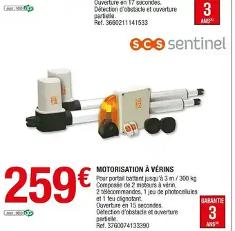 Brico Dépôt Motorisation à vérins offre