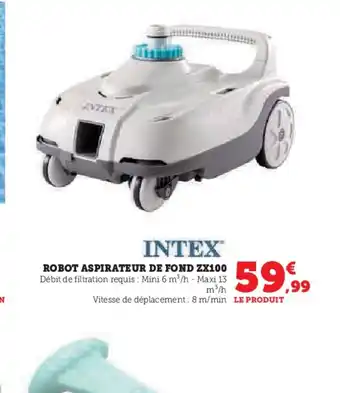 Hyper U ROBOT ASPIRATEUR DE FOND ZX100 offre