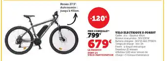 Hyper U VELO ELECTRIQUE E-FOREST offre