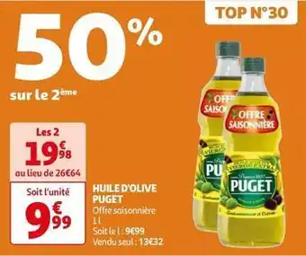 Auchan Puget - huile d'olive offre