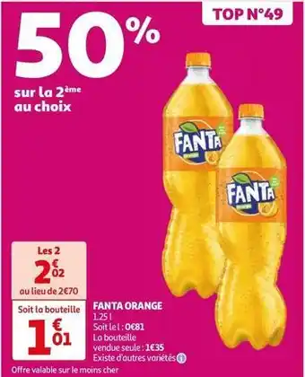 Auchan Fanta - orange offre