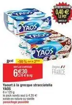 Migros Nestlé - yaourt à la grecque stracciatella yaos offre