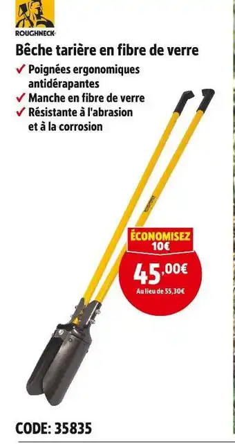 Screwfix ROUGHNECK Bêche tarière en fibre de verre offre