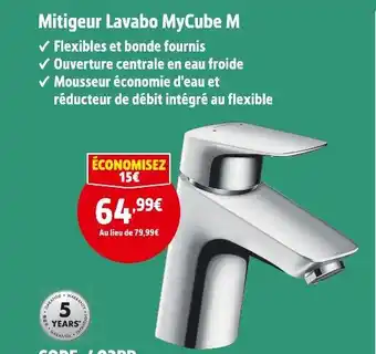 Screwfix Mitigeur Lavabo MyCube M offre