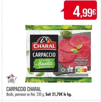 Match CHARAL CARPACCIO offre