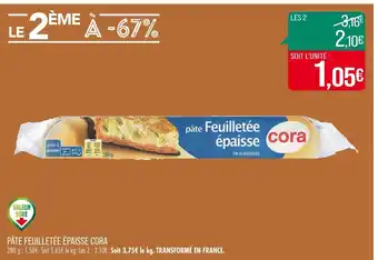 Match CORA PÂTE FEUILLETÉE ÉPAISSE offre