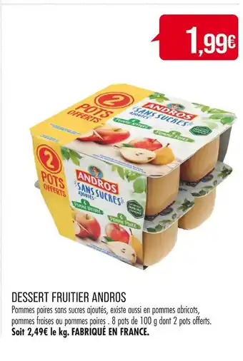 Match ANDROS DESSERT FRUITIER offre