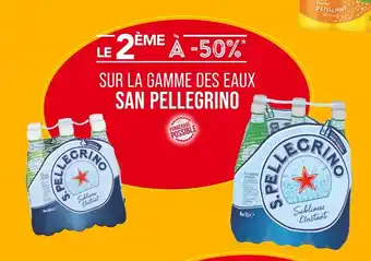 Match SAN PELLEGRINO LE 2ÈME À -50% SUR LA GAMME DES EAUX SAN PELLEGRINO offre