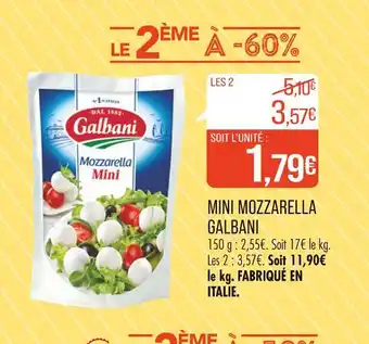 Match GALBANI MINI MOZZARELLA offre