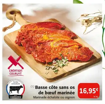 Colruyt Basse côte sans os de bœuf marinée offre