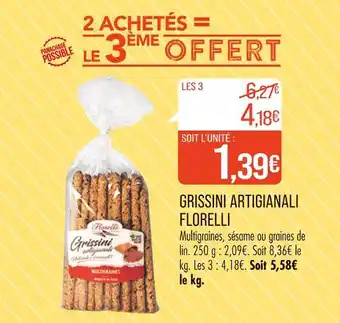 Match FLORELLI GRISSINI ARTIGIANALI offre