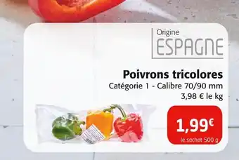 Colruyt Poivrons tricolores offre