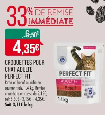 Match PERFECT FIT CROQUETTES POUR CHAT ADULTE offre